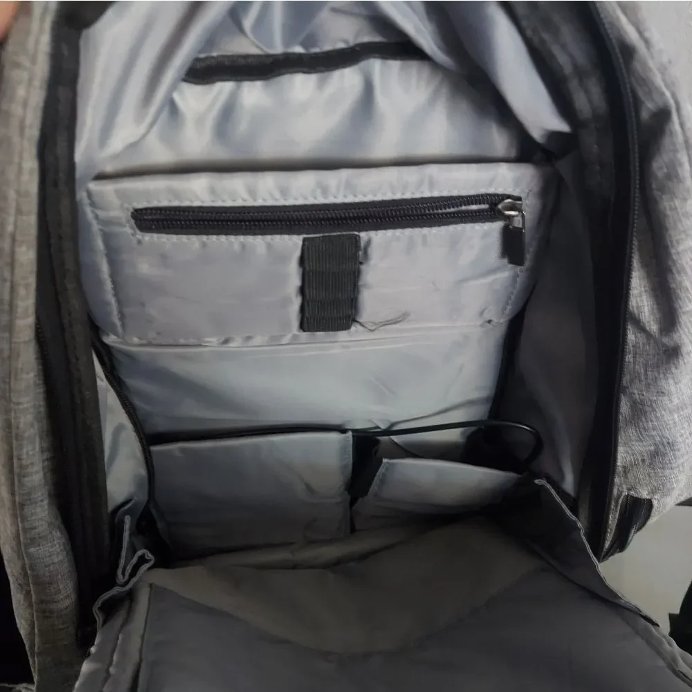 Mark Ryden Backpack Laptop Bag w/USB Port Black/Gray